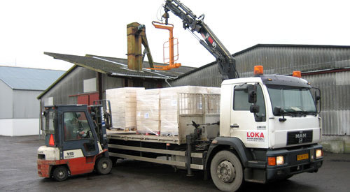Levering af briketter